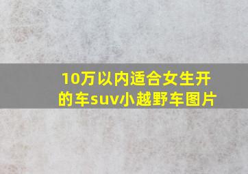 10万以内适合女生开的车suv小越野车图片