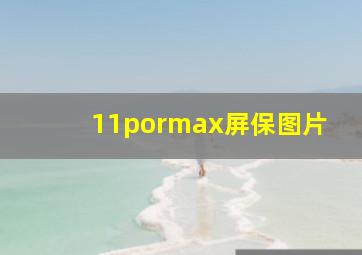 11pormax屏保图片