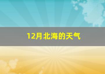 12月北海的天气