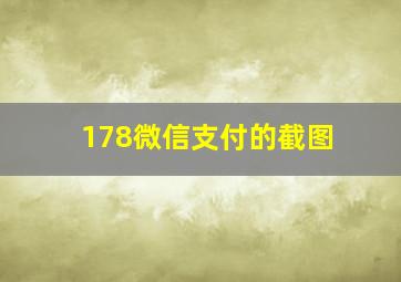 178微信支付的截图