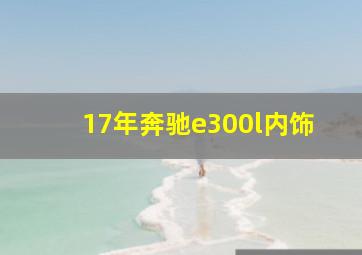 17年奔驰e300l内饰