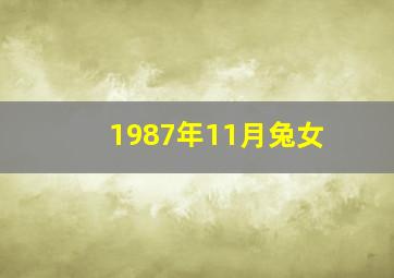 1987年11月兔女