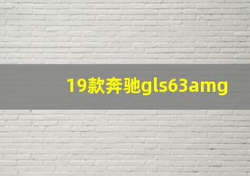 19款奔驰gls63amg