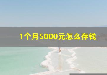 1个月5000元怎么存钱