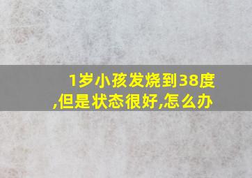 1岁小孩发烧到38度,但是状态很好,怎么办