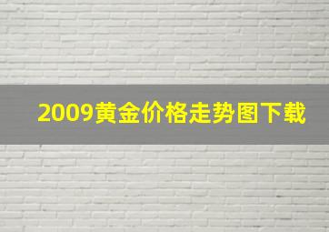 2009黄金价格走势图下载