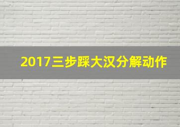 2017三步踩大汉分解动作