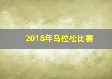 2018年马拉松比赛