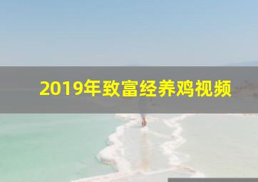 2019年致富经养鸡视频