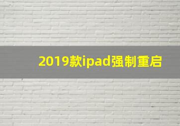 2019款ipad强制重启