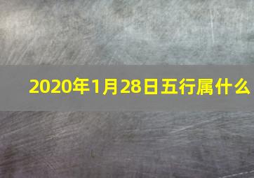 2020年1月28日五行属什么