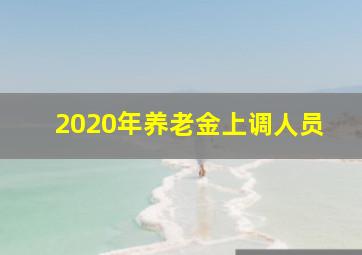 2020年养老金上调人员