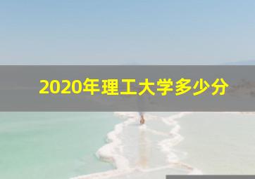 2020年理工大学多少分