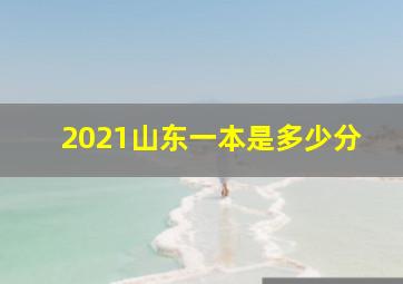 2021山东一本是多少分