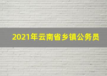 2021年云南省乡镇公务员