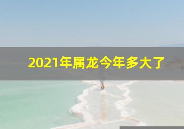 2021年属龙今年多大了