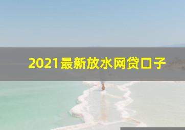 2021最新放水网贷口子