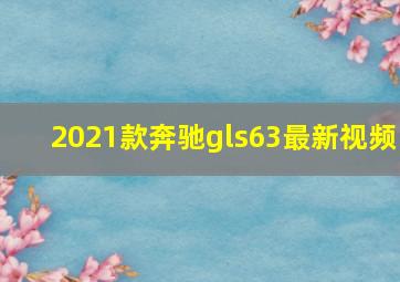 2021款奔驰gls63最新视频