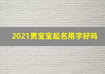 2021男宝宝起名用字好吗