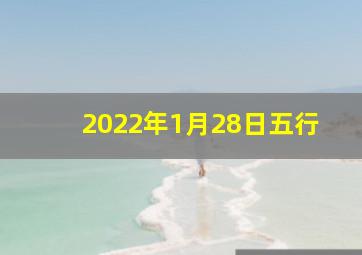 2022年1月28日五行