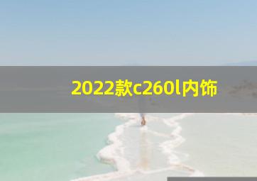 2022款c260l内饰