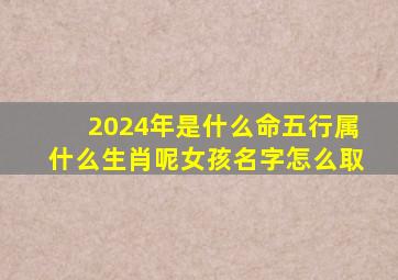 2024年是什么命五行属什么生肖呢女孩名字怎么取