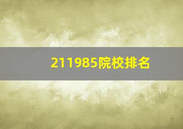 211985院校排名