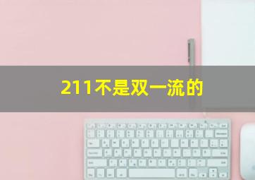 211不是双一流的