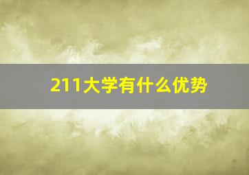 211大学有什么优势