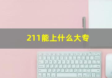 211能上什么大专