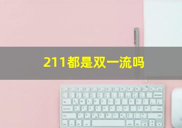 211都是双一流吗