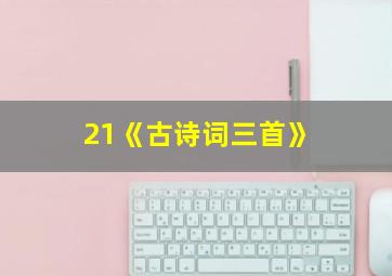 21《古诗词三首》