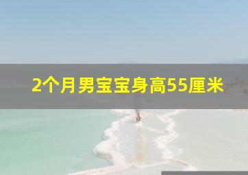 2个月男宝宝身高55厘米