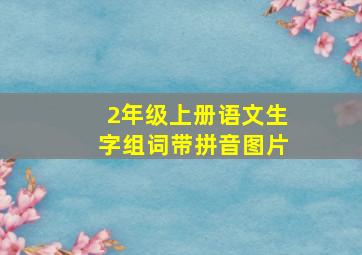 2年级上册语文生字组词带拼音图片