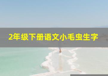 2年级下册语文小毛虫生字