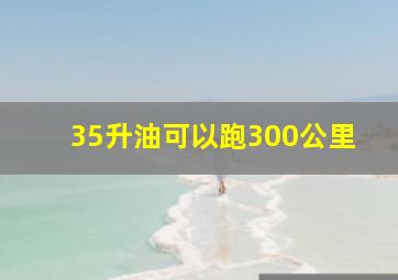 35升油可以跑300公里