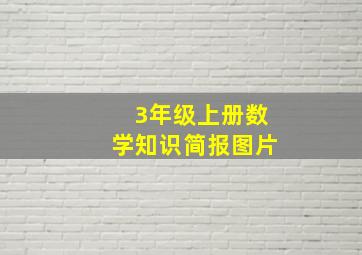 3年级上册数学知识简报图片