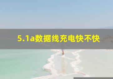 5.1a数据线充电快不快