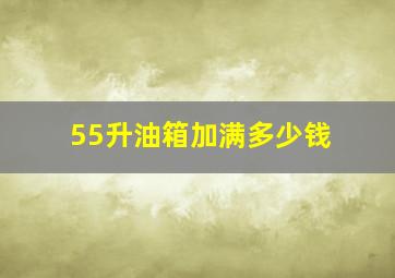 55升油箱加满多少钱