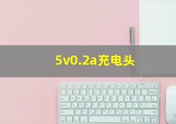 5v0.2a充电头