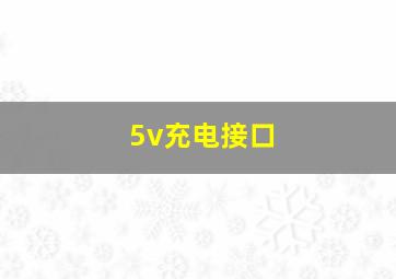 5v充电接口