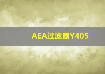 AEA过滤器Y405