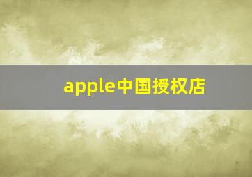 apple中国授权店