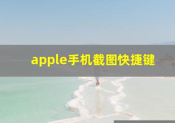 apple手机截图快捷键