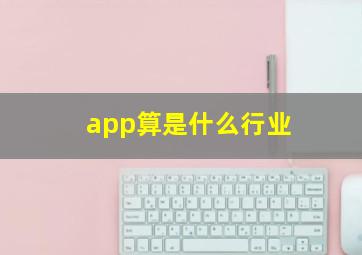 app算是什么行业