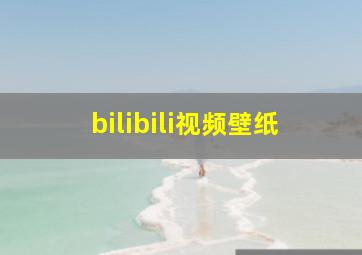 bilibili视频壁纸