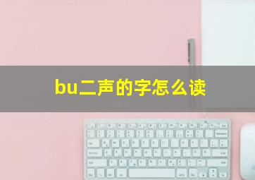 bu二声的字怎么读