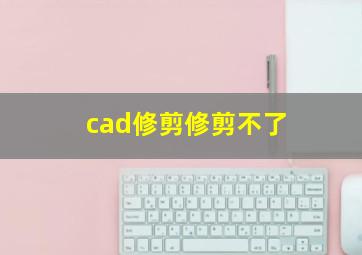 cad修剪修剪不了