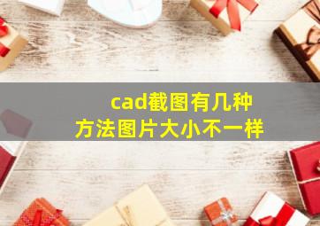 cad截图有几种方法图片大小不一样