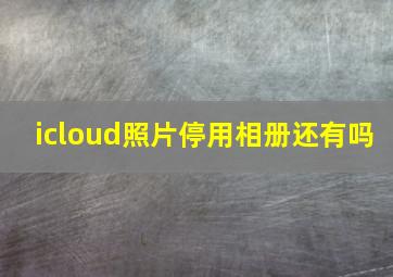 icloud照片停用相册还有吗